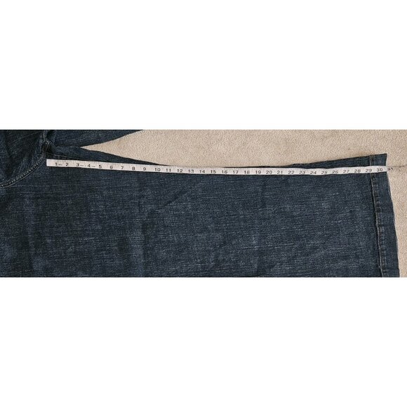 Venezia Blue Jeans Trouser Dark Wash Plus Size 8 Approx 42" Waist 30" Inseam - Picture 7 of 11